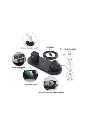 Daytona BW06-S Kablosuz Şarj Standı