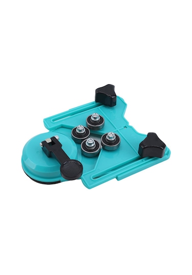 Vkemall Cam Ve Seramik Fırçalar İçin Delme Konumlandırıcı, Kaymayı Önleyen Sabitleyici Aracı, Mavi