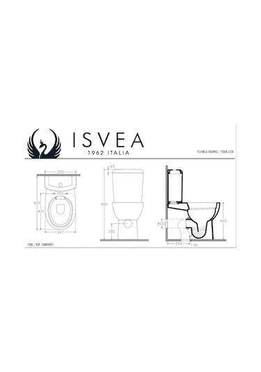 İtalyan İsvea Absolute Duvara Sıfır Kompakt Klozet Set Kanalsız