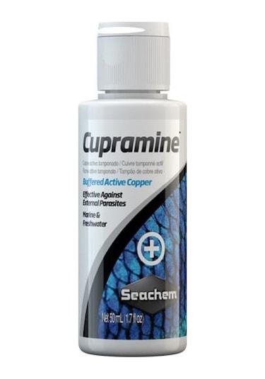 Seachem Cupramine 50 ML Dış Parazit