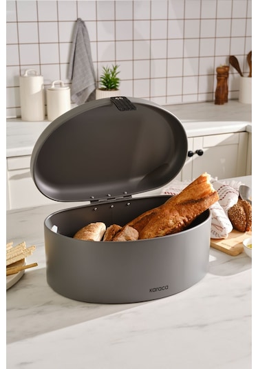 Karaca Mensa Ekmek Kutusu Gri