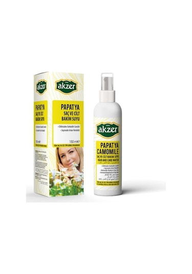 AKZER PAPATYA SAÇ VE CİLT BAKIM SUYU 150 ML