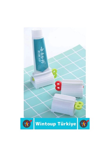 Premium Yüksek Kaliteli Kompakt Banyo Seyahat Çevirme Kollu Diş Macunu Sıkacağı Çok Renkli