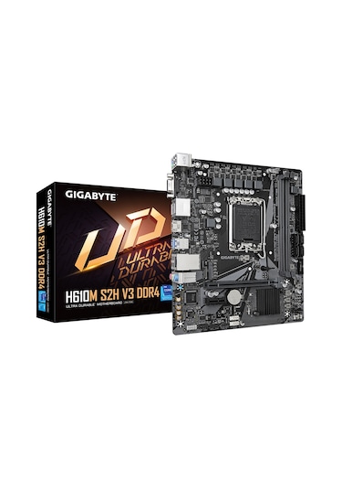 Gigabyte H610M-S2H-V3 3200 MHz DDR4 Intel Lga1700 Micro ATX Anakart