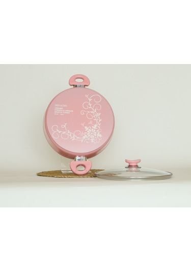 Bonera Seramik 28 Cm Karnıyarık Tencere Gül Kurusuv Gül Kurusu