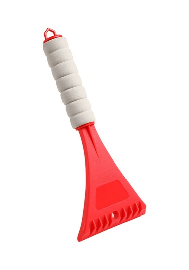 Vkemall Kırmızı Pp+eva Mini Araba Buz Kırıcı - Soğukta Camı Temizleyen, El Aynalı Kolu İle Kırmızı