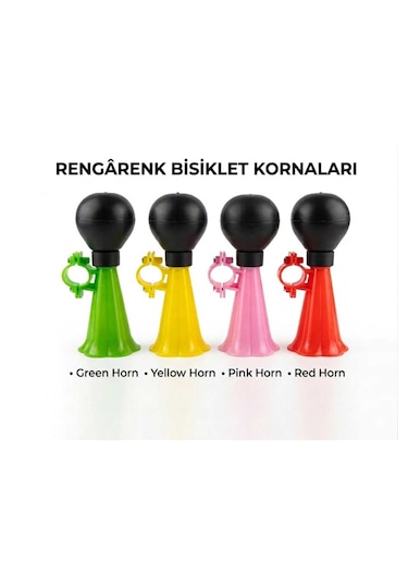Bisiklet Kornası Bisiklet Aksesuarı Çok Renkli