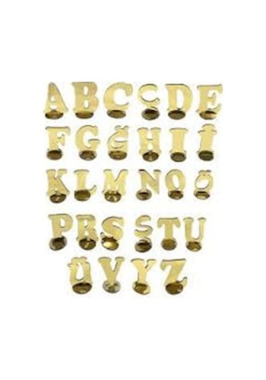 Gold Aynalı Pleksi (A - Z) Harf veya rakam (11Cm x 6 Cm) 1 Adet