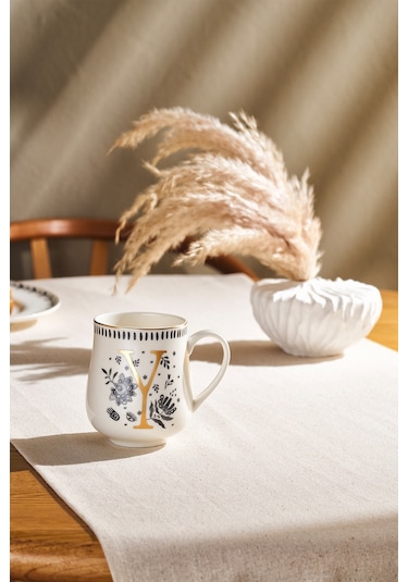 Emsan Artisan Y Letter New Bone Kupa 220 Ml