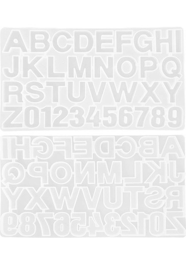 Maoyaya Reçine Dijital Harf Kalıpları Dekorasyon Silikon Kalıbı El Yapımı Aksesuar Çok Renkli