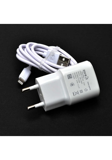 Alan Tech Metro Serisi Zr-tc01 Lightning 2 İn 1 Şarj Seti - Beyaz Beyaz