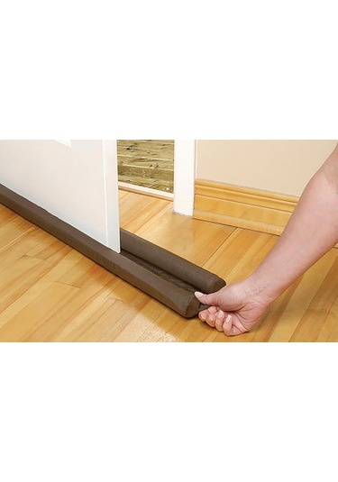 Kapı Altı Rüzgar Önleyici Siyah Çift Taraflı Isı Yalıtım