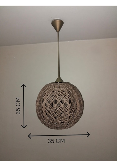 Efect Home Design Bohem,ahşap,jüt,hasır,modern,doğal Sarkıt Avize HASIR