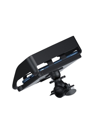 Wondernest Dönebilen Bisiklet & Motosiklet Sarsıntı Önleyici Güneşlikli Telefon Tutacağı, Evrensel Model Siyah