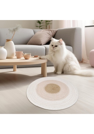 Homyl Kedi Tırmalama Mat Oynama Uyuma Taşlama Kahverengi