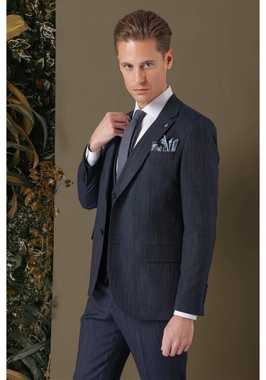 Efor Tk 883 Slim Fit Lacivert Klasik Takım Elbise Lacivert