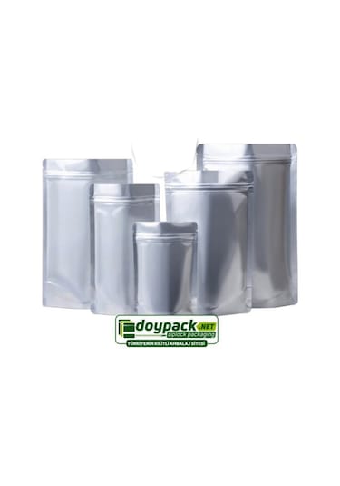 Doypack Alüminyum Kilitli Doypack 18 x 29 CM 750 G 50'li