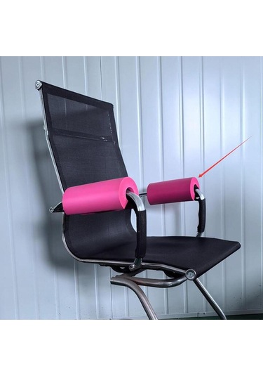 Suntek 2 Adet Ofis Koltuğu Kol Pedleri Yumuşak Elastik Pembe