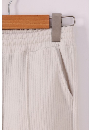 Monox Kız Çocuk Trend Nakışlı Tarz Fitilli Polar Takım Taş