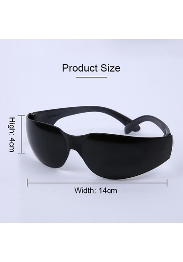 Sones Parlama Önleyici Çalışma Koruyucu Gözlükleri Kaynak Koruyucu Gözlükleri Siyah