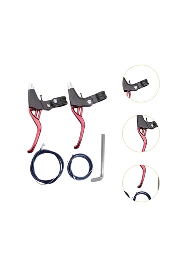 Suntek Bisiklet Fren Kolu Seti Dağ Bisikletleri Kırmızı