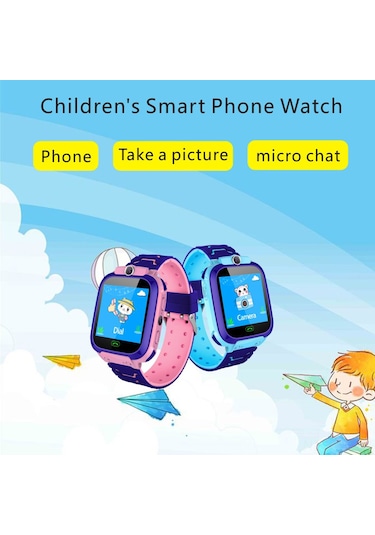 Jeemson 3-15 Yaş Çocuklar İçin Mavi Akıllı Saat (İthalatçı Garantili)