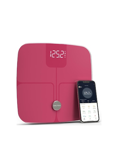 Nautica Vücut Analizli Smart Akıllı Bluetooth Tartı Baskül + Nautica 500 Ml Termos Hediyeli