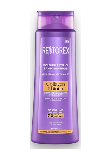 Restorex Collagen & Biotin Hacimsiz Saçlar Için Dolgunlaştırıcı Şampuan 500ml