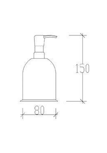 Tema Banyo Dali Sıvı Sabunluk Paslanmaz Krom Dispenser 81208