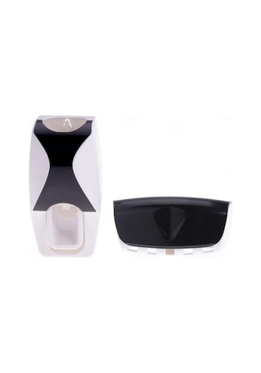 Yeşil Otomatik Tembel Diş Macunu Dispenseri 5 Diş Fırçası Tutucu Sıkacağı Banyo Raf Aksesuarları Yeşil