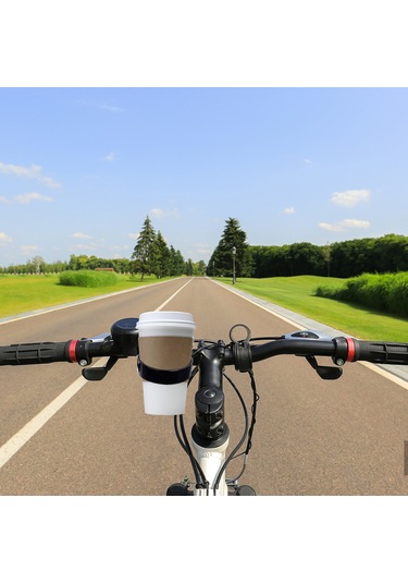 Reedark Bisiklet Aksesuarı: 18-33mm Direksiyon İçin Alüminyum Kahve Bardak Tutucu, Siyah, M5 Anahtarlı