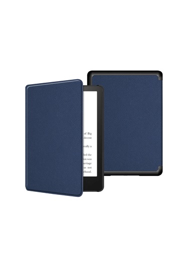 Skycity Kindle Paperwhite Kılıfı 6 İnç 2021 11. Nesil /2018 10. Nesil K5 - Kuru Nane Yeşili - Çapraz Desenli - Dayanıklı Ve Kompakt Çok Renkli