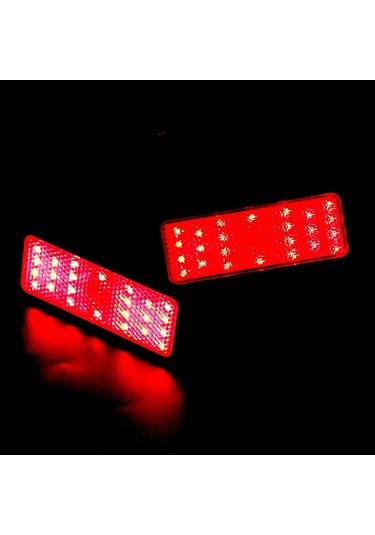 Yaozixa Led Teknolojiyle Motor Elektrikli Araç Fren Arka Lambası, 300-500m Yansıma Mesafesi, Üç Hatlı Parlaklık Regülasyonu, Evrensel Uyumlu 2 Adet