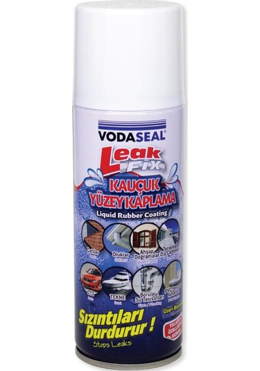 Vodaseal Leakfix Kauçuk Kaplama Sızdırmazlık Spreyi 200 Ml. - Beyaz 1 Adet