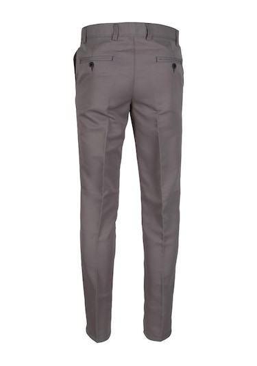 Erkek Keten Pantolon Klasik Normal Kesim Rar01157 Gri