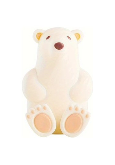 Willowhaven Bej Renk 3d Kutup Ayısı Diş Fırçası Askısı Delme Gerekmez Vantuzlu Banyo Aksesuarı Bej Renk