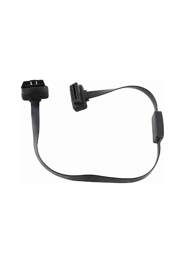 Springsun Obd2 16pın 60cm Uzatma Kablosu, Erkek-bayan Bağlantı, Tam Pimli, On/off Anahtarlı, Abs Malzeme, Araç Tanı Cihazı Bağlantısı