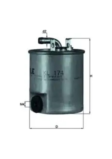 Mahle Kl174 Yakit Filtresi A6110920101