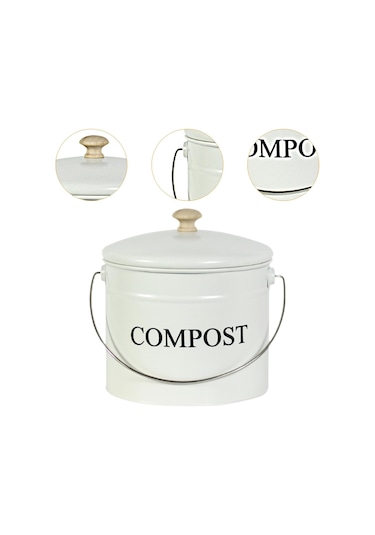 Suntek Mutfak Kompost Kutusu Yenilikçi Kokusuz Çöp Kovası