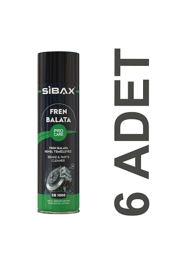 Sibax Fren Balata Temizleyici Sprey 6 x 500 ML