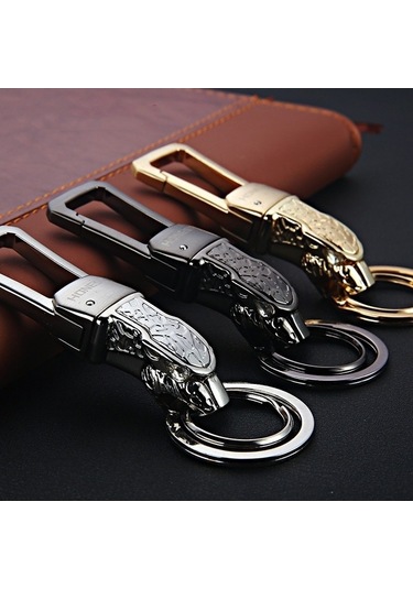 Tongxida Parlak Gümüş Metal Araba Anahtarlık, Şık Ve Dayanıklı