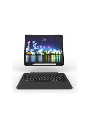 Zagg Slim Book Go 12.9" 3.Nesil Apple Uyumlu iPad  Pro Klavyeli Kılıf Ingilizce