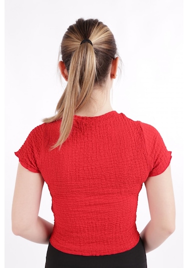 Busem S0010665-23y Kadın Bluz S0010665-R0766 Kırmızı