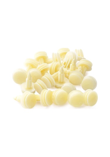 Xindoker Gm 10153057 Nylon Kapı Paneli Klampları - Beyaz, 25 Adet -别克雪佛兰通用 Araç İç Panel Sabitleyici