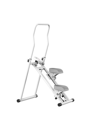 Katlanabilir Dikey Tırmanma Aleti Beyaz Evde Kardiyo, Yağ Yakma, Tırmanış Egzersiz Cihazı Beyaz