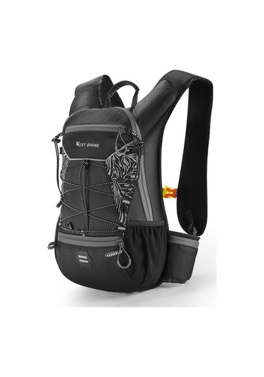 Maoyaya Dağ Bisikleti Ve Yürüyüş Çantası - 16l, Hafif, Su Geçirmez, Siyah Turuncu Kırmızı Kırmızı