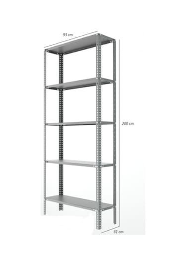 31 93 5 Katlı Çelik Raf & Klasör Rafı & Arşiv Rafı