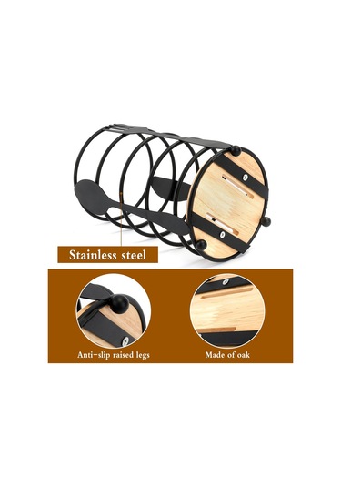 Paslanmaz Çelik Mutfak Gereçleri Tutucu, Mutfak Gereçleri Saklama Mutfak Aksesuarları, Siyah 16,5x10x10 Cm Diğer