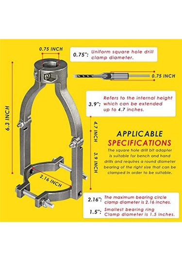 Kurulum Ve Sökme İçin Kare Delik Matkap Ucu Adaptörü