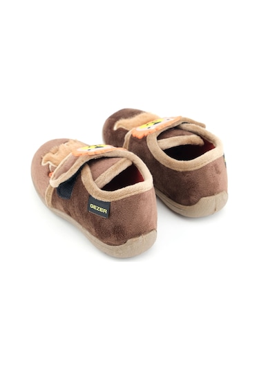 Gezer Kışlık Cırtlı Ayarlanabilir Rahat İç Taban Erkek Çocuk Panduf Ayakkabı Ga2kpm.03365.00.z16.k04 Kahverengi